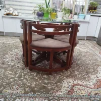 میز نهارخوری چوبی|میز و صندلی غذاخوری|نهاوند, |دیوار