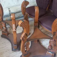 میز وصندلی نهار خوری ۶نفره چوب راش|میز و صندلی غذاخوری|سنندج, |دیوار