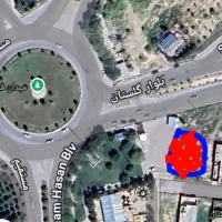 زمین دو نبش بلوار گلستان پارک فردوسی