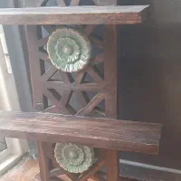 شلف دیوار کوب تماما چوب|کتابخانه، شلف، قفسه‌های دیواری|تهران, شهرک بوعلی|دیوار