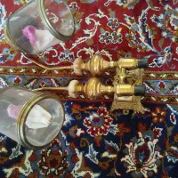 لوستر قدیمی ۲عدد|لوستر و چراغ آویز|قم, نیروگاه|دیوار