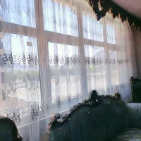 پرده توری طرح دار مینیمال