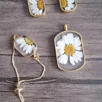 گوشواره و نیم ست رزینی