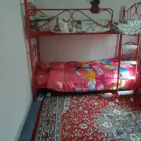 تخت دو طبقه فرفورژه با تشک