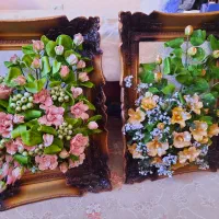 قاب گل خمیری.کار دست