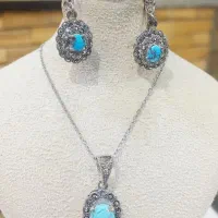 ست نقره-فیروزه زنونه|جواهرات|نیشابور, محله میدان باغات|دیوار