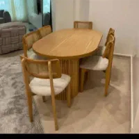 نهارخوری چوب راش، روس|میز و صندلی غذاخوری|محمدیه-قزوین, |دیوار