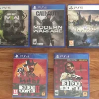 دیسک بازی call of duty و هاگوارتز و red dead