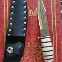 خنجر زنجان با دسته شیشه ای و مسی|کلکسیون اشیاء عتیقه|بوکان, |دیوار