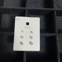 پک سه عددی گوشواره نگینی