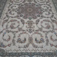 یک جفت فرش 9متری کرم رنگ هزارشانه تراکم3000|فرش|ورامین, شهرک مدرس|دیوار