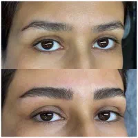 مدل میکرو ابرو خط چشم و شیدینگ لب