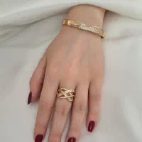 انگشتر و گوشواره طرح طلا ژوپینگ اصل،فرصت طلایی|بدلیجات|تهران, صادقیه|دیوار
