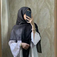 روسری نخ پلیسه حاشیه دانتل و عدسی