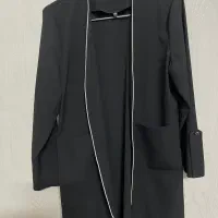 کت مشکی ساده و شیک زنانه