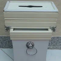 سطل آشغال و جادستمالی چوبی