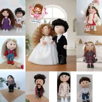 عروسک دستساز پارچه ای