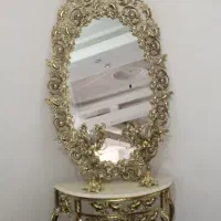 ایینه شمعدان طلایی
