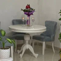 میز و صندلی نهار خوری گرد شیک