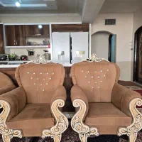 مبل سلطنتی هشت نفره شیک در حد نو|مبلمان خانگی و میز عسلی|لردگان, |دیوار