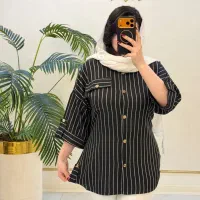 تونیک مدل کتیبه ای ساعت کاری ۱۰صبح تا ۷شب