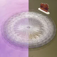 سینی کریستالی یکبارمصرف شیرینی قنادی