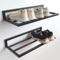 شلف ترکیب فلز و چوب|کتابخانه، شلف، قفسههای دیواری|رشت, حومه رشت|دیوار