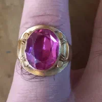 انگشتر طلا سنگ یاقوت