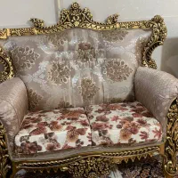 مبلمان ۹ نفره همراه با روکش پارچه ای|مبلمان خانگی و میز عسلی|تهران, طیب|دیوار