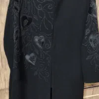 مانتو مشکی کرپ نونو