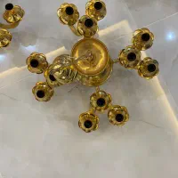 لوستر طلایی رنگ ثابت|لوستر و چراغ آویز|ارومیه, |دیوار