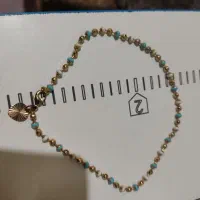 دست بنده مینا کاری شده.رنگ ثابت شیک.سنگ فیروزه