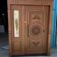 درب ضدسرقت دوقاب منبت کرکره برقی نرده استیل کدR006|مصالح و تجهیزات ساختمان|چالوس, |دیوار