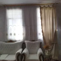 پرده پذیرایی،شیک،همراه با زیر پرده و چوب پرده