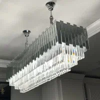 1 عدد لوستر آیینه ای کریستالی شیک