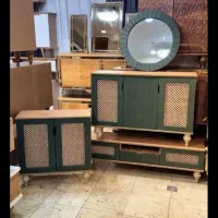 آینه کنسول و میز تی وی و جاکفشی و آینه قدی|بوفه، ویترین، کنسول|کرج, شهرک جهان‌نما|دیوار