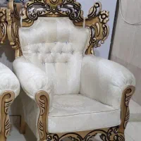 مبل زیبا و تمیز یک ساله خریدیم بخاطرکمبودجا میفروش|مبلمان خانگی و میز عسلی|محمدیه-قزوین, |دیوار