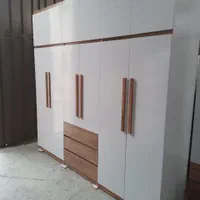 کمد دیواری کمددیواری دستگیره چوبی کمددیواری دو رنگ|جاکفشی، کمد، دراور|تهران, حکیمیه|دیوار