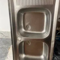 سینک ظرفشویی دو لگنه -سینی از راست