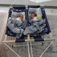 گهواره سنتی دوقلو