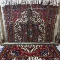 فرش دستباف تاجری۶ متری هریس.زمینه سفید|فرش|زنجانرود, |دیوار