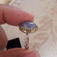 یک جفت انگشتر نقره کاملا نو