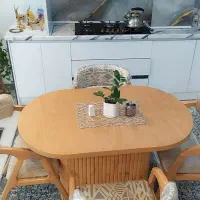 میز ناهار خوری 4نفره تمام راش|میز و صندلی غذاخوری|شهریار, شهرک وائین|دیوار