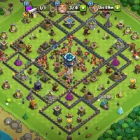 فروش ۲ عدد اکانت کلش اف کلنز تان ۱۵و۱۳