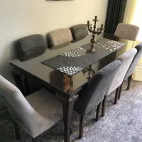 مبل هشت نفره و غذاخوری شیک و با کلاس|مبلمان خانگی و میز عسلی|بافت, |دیوار