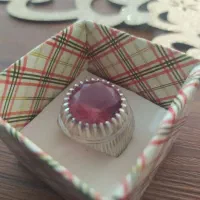 انگشتر نقره با سنگ الکساندریت