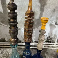 قلیان تنه چوبی