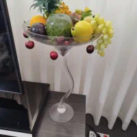 جام میوه بلور+میوه های مصنوعی