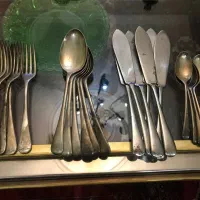 قاشق چنگال نوربلین سیلورپلیت انگلیسی مارکدارقدیمی