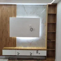 دکوراسیون داخلی کابینت کمد تی وی وال سرویسخواب|خدمات پیشه و مهارت|رشت, توشیبا|دیوار